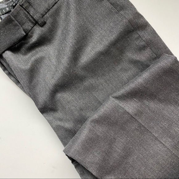 Theory • Metallic Silver Grey Trouser Pants - Picture 3 of 4